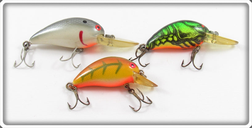 Bomber Perch, Crawdad & Silver Scale Model A Lure Lot Of Three