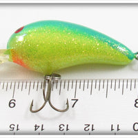 Norman Glitter Chartreuse & Blue Big N