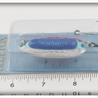 Blue Fox Holographic Flash Rainbow Trout Spinner On Card