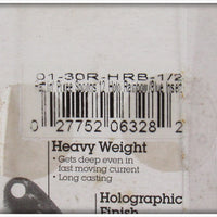 Blue Fox Holographic Flash Rainbow Trout Spinner On Card