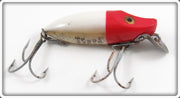 Vintage Heddon Red Head White Early River Runt Lure