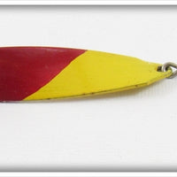 Vintage Unknown Yellow & Red Spoon Lure