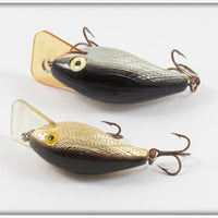 Rebel Silver Wee R & Gold Teeny R Pair