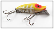 Vintage Heddon Yellow Shore River Runt Lure