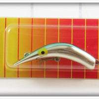 Lazy Ike Pradco Metallic Blue Ike Lure On Card