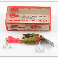 Vintage Heddon Perch Firetail Sonic Lure In Box