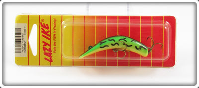 Lazy Ike Pradco Fire Tiger Ike Lure On Card