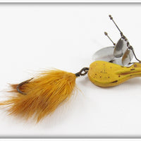 Vintage Jacks Lures Yellow Jack's Dual Spinner Lure