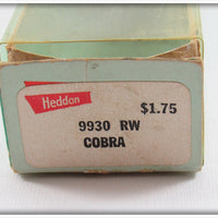 Heddon Red Head Silver Scales Cobra In Box