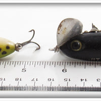 Arbogast Black & Frog Jitterbug Pair