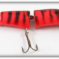 Vintage Butch Lindle Red Tiger Pike Lett Lure