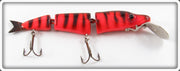 Vintage Butch Lindle Red Tiger Pike Lett Lure