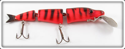 Vintage Butch Lindle Red Tiger Pike Lett Lure