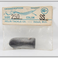 Vintage Helin Silver Scale Swimmerspoon Insert In Package