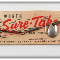 Vintage The Worth Company Sure Take Spinner Lure On Card