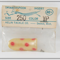 Vintage Helin Yellow Pearl Swimmerspoon Insert In Package