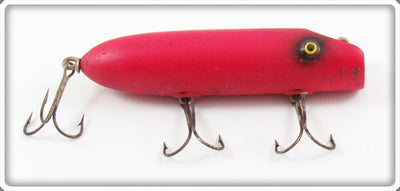 Vintage Arnold Fireplug Fluorescent Red Bass Oreno Type Lure