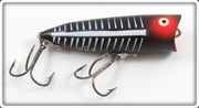 Vintage Heddon Black Shore Chugger Spook Lure