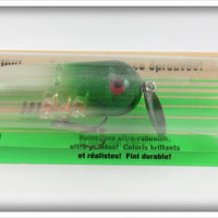 Heddon Pradco Clear Green Head Magnum Torpedo Lure On Card