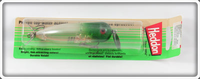 Heddon Pradco Clear Green Head Magnum Torpedo Lure On Card