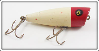 Vintage Shur Strike Red Head White Plunker Lure