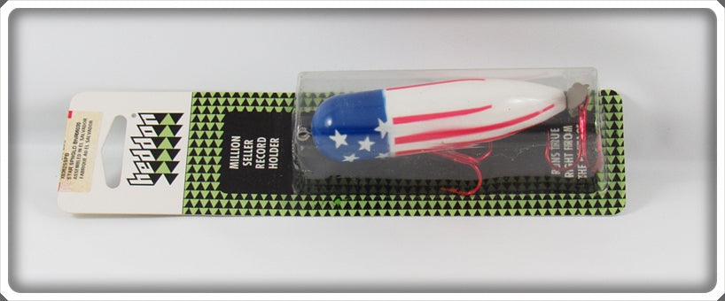 Heddon Pradco Star Spangled Banner Magnum Torpedo Lure On Card