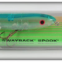 Heddon Citrus Shad Swaback Spook Lure On Card