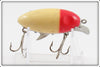 Vintage Clark's Red Head White Dent Eye Water Scout Lure