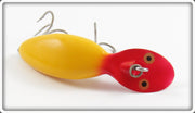 Vintage Heddon Yellow Red Head Tadpolly Spook Lure