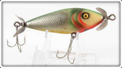 Vintage Barracuda Bait Silver Scale Florida Shiner Lure