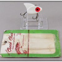 Vintage Creek Chub White Sail Shark Lure With Card