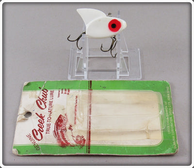 Vintage Creek Chub White Sail Shark Lure With Card