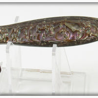 Vintage Mother Of Pearl Or Shell Two Sided Minnow Lure