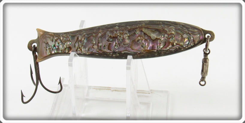 Vintage Mother Of Pearl Or Shell Two Sided Minnow Lure