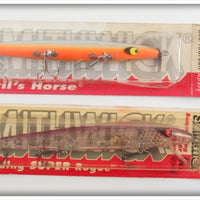 Smithwick Devil's Horse & Super Rogue Lure Pair On Cards