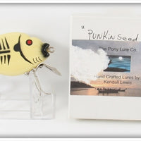 Kendall Lewis The Pony Lure Co. White Spook Punkinseed Lure In Box