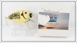 Kendall Lewis The Pony Lure Co. White Spook Punkinseed Lure In Box