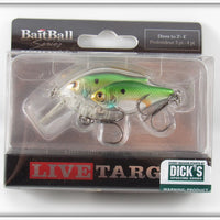 Live Target Metallic Green Bait Ball Series Double Fish In Box