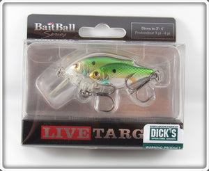 Live Target Metallic Green Bait Ball Series Double Fish In Box