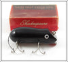 Vintage Shakespeare Black Swimming Mouse Lure With Box 