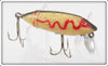 South Bend White Flitter Red Shadow Wave Fish Obite Lure