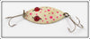 Vintage Hofschneider White Red Spots Red Eye Wiggler Lure