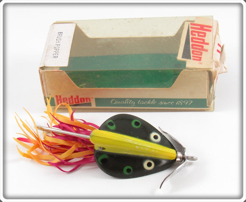 Vintage Heddon Bullfrog Brush Popper Lure In Box