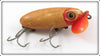 Arbogast Red Head White Plastic Lip 5/8 Oz Jitterbug Lure