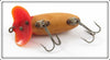 Arbogast Red Head White Plastic Lip 5/8 Oz Jitterbug