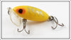 Arbogast Yellow Shore Clear Plastic Lip 1/4 Oz Jitterbug