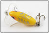 Arbogast Yellow Shore Clear Plastic Lip 1/4 Oz Jitterbug