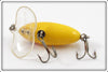 Arbogast Yellow Shore Clear Plastic Lip 1/4 Oz Jitterbug