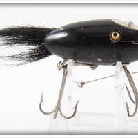 Vintage Creek Chub Solid Black Dinger Lure