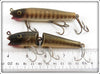 Creek Chub Pikie Scale Darter & Jointed Darter Pair